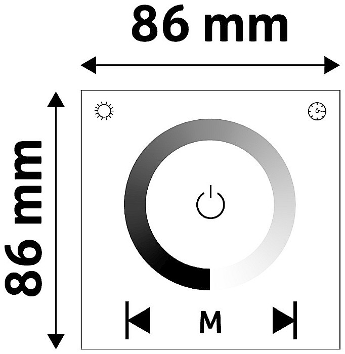 Banda LED 12V 96W - Dimmer incastrat Remote and Controller [1]