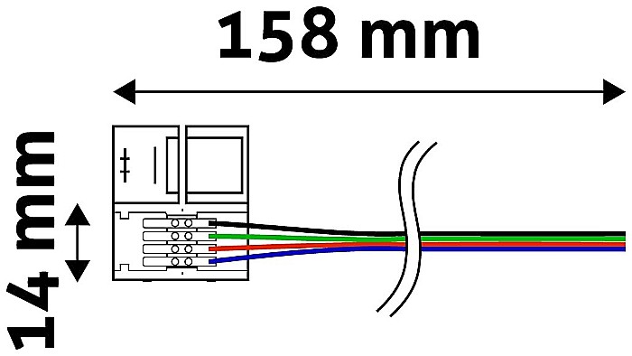 Banda LED 12V RGB - Cablu conector cu cleme [1]