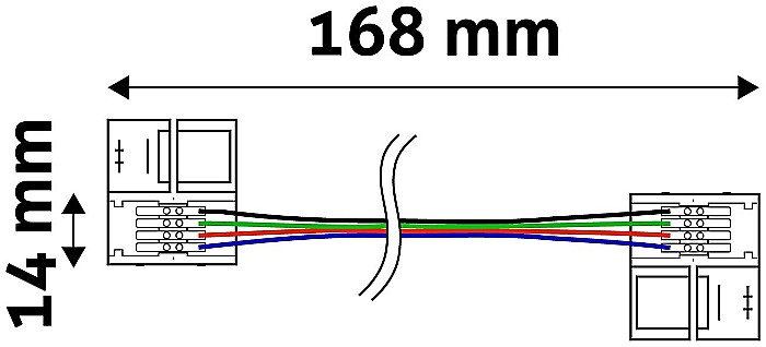 Banda LED 12V RGB - Cablu conector cu cleme [1]