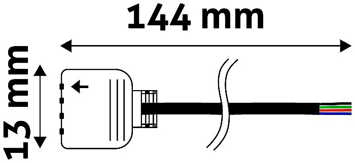 Banda LED 12V RGB - Cablu conector MAMA [1]