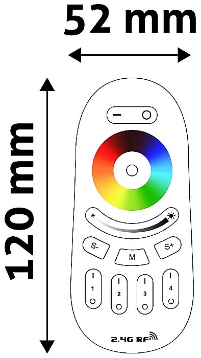 Banda LED 12V RGB+W Zone Remote pentru 288W controller [1]