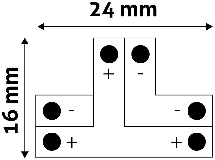 Banda LED 12V T - Conector [1]