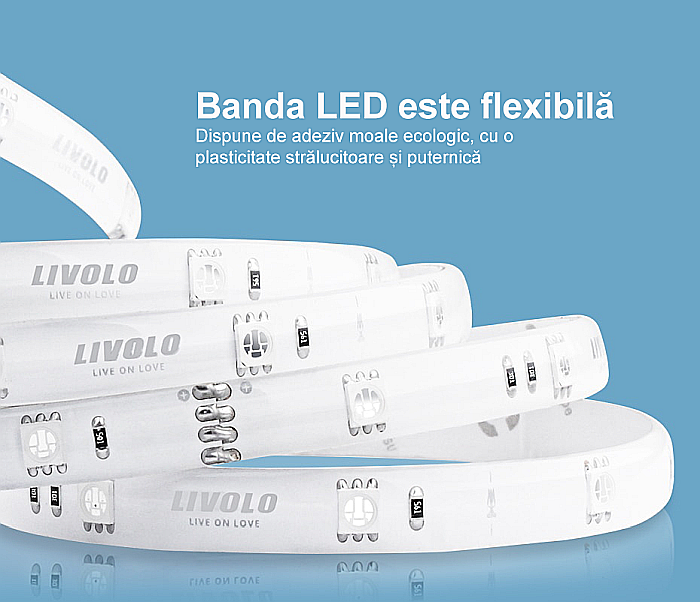 Banda LED Smart 2m, WiFi, 5050 RGB [3]