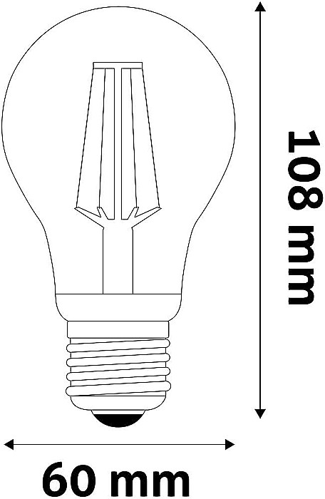 Bec LED Filament Globe 7W E27 WW 2700K Avide [3]
