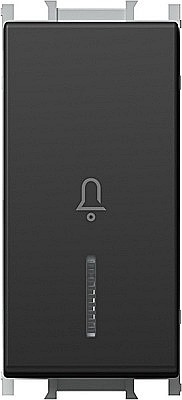 Buton cu LED Simplu TEM 1M 16A IP20 Negru TEM-SM11SBIN01 [1]