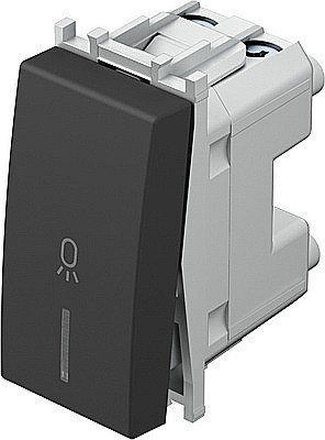 Buton cu LED Simplu TEM 1M 16A IP20 Negru TEM-SM11SBIN02 [2]