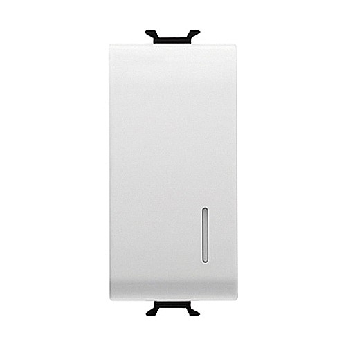 Buton cu revenire electronic 230V LED 1 modul CH/Alb [1]