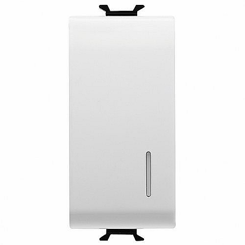 Buton cu revenire Iluminabil 1P ND 16A 1 modul CH/Alb [1]