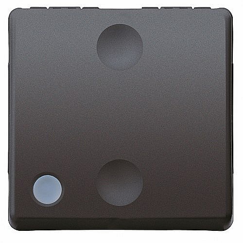 Buton cu revenire iluminabil 1P NO 10A 2 module SY/BK [1]