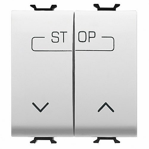 Buton pentru comanda combinata 1P ND 16A 2 module CH/Alb [1]