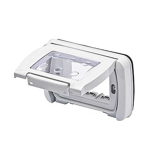 Capac cu rama si suport 4 module IP55 SY/Gri [1]