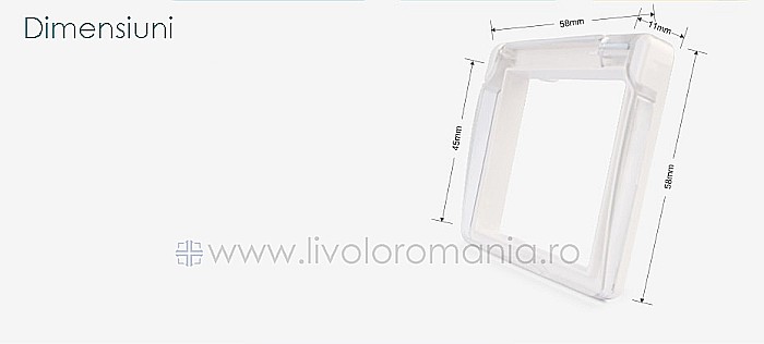 Capac de protectie impotriva apei pentru prize gri [2]