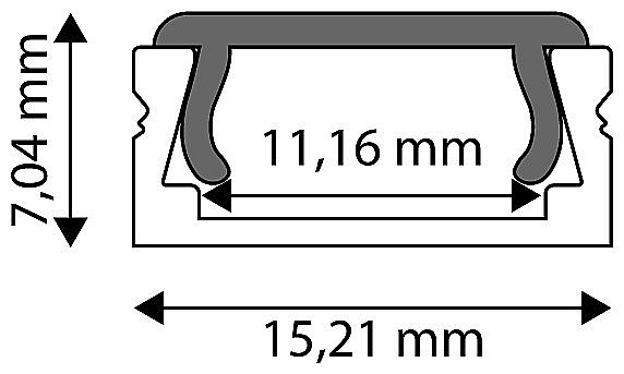 Capac profil aluminiu Normal / Incastrat - Mat [2]