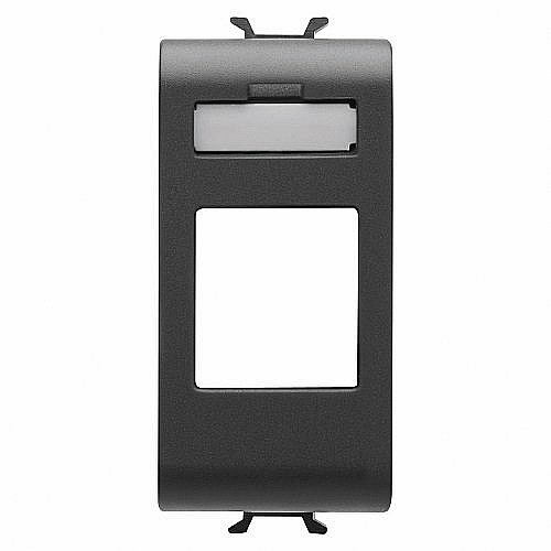 Carcasa priza date RJ45 1 modul CH/Negru Satin [1]