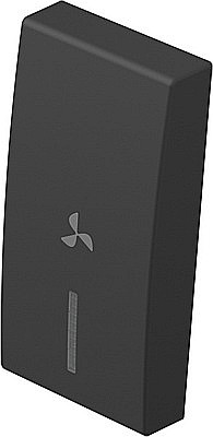 Clapet semn vent.1m TEM negru [2]