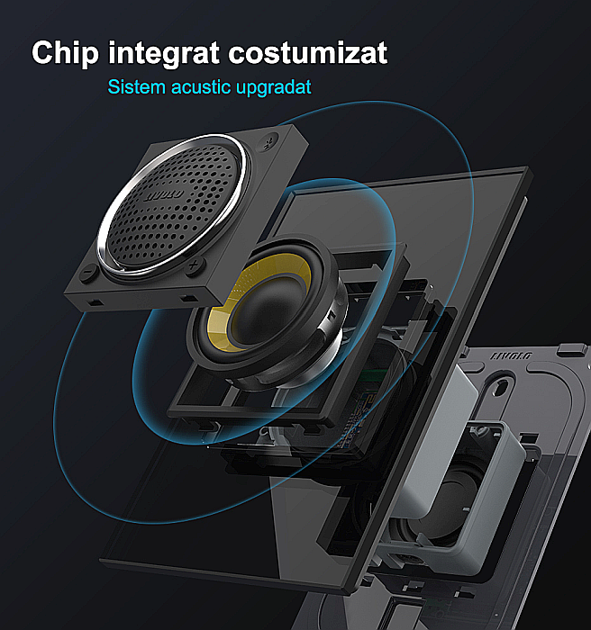 Difuzor cu Bluetooth, 2M, cu rama sticla alb [5]