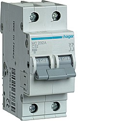 Disjunctor 2P, 32A, 6kA, C [1]