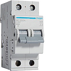 Disjunctor 2P, 50A, 6kA, C [1]
