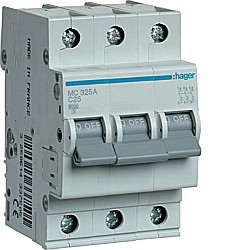 Disjunctor 3P, 25A, 6kA, C [1]