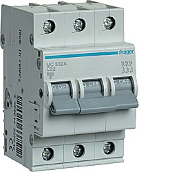 Disjunctor 3P, 32A, 6kA, C [1]