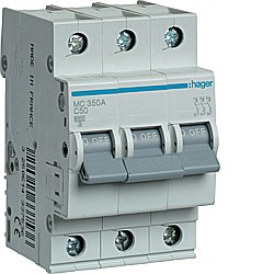 Disjunctor 3P, 50A, 6kA, C [1]