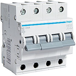 Disjunctor 4P, 4A, 6kA, C [1]