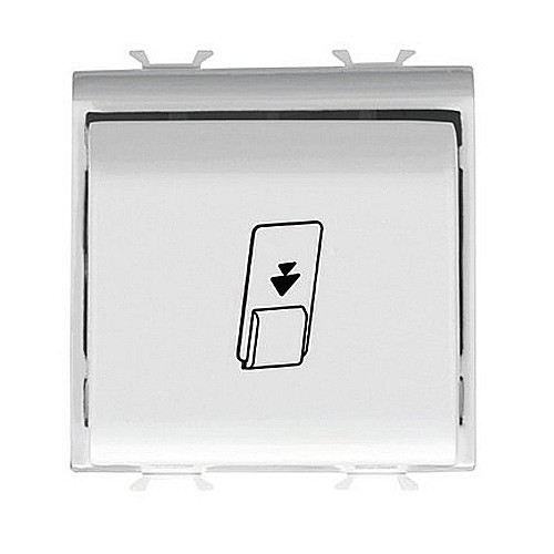 GW10039 Intrerupator card 1P 16AX 2 module CH/Alb [1]