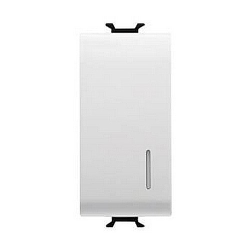 GW10092 Intrerupator cap cruce iluminabil 1P 16AX 1 modul CH/Alb [1]