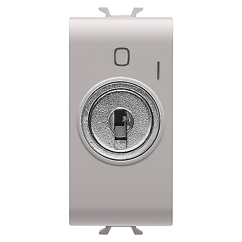 GW13145 Intrerupator cu cheie 2P 10A CH/Bej Satin [1]