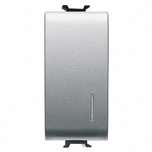 GW14052 Intrerupator cap scara iluminabil 1P 16AX 1 modul CH/Gri Titan [1]