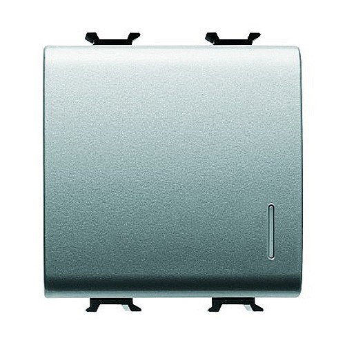 GW14102 Intrerupator cap cruce iluminabil 1P 16AX 2 module CH/Gri Titan [1]
