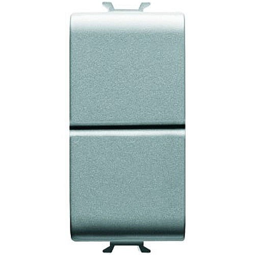 GW14141 Buton 16A NO+1P dublu 1 modul CH/Gri Titan [1]