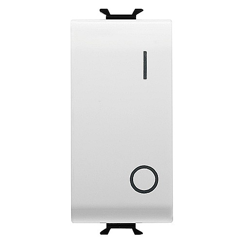 GW15007 Intrerupator 2P 25AX regim greu 1 modul CH/Alb Satin [1]