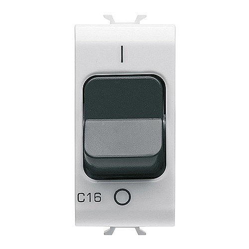 GW15468 Intrerupator 1P+N C16 3KA 230V AC 1 modul CH/Alb Satin [1]