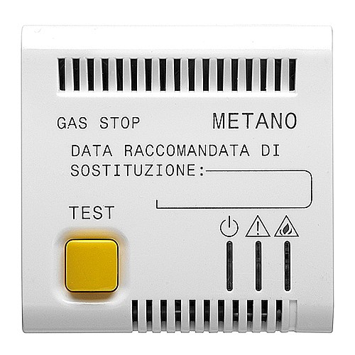 GW15712 Detector de gaz 12V AC/DC 2 module CH/Alb Satin [1]