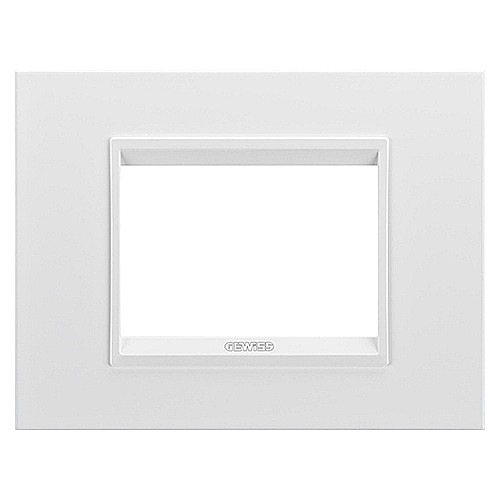 GW16203XW Rama Lux monocrom 3 module CH/Alb Satin [1]