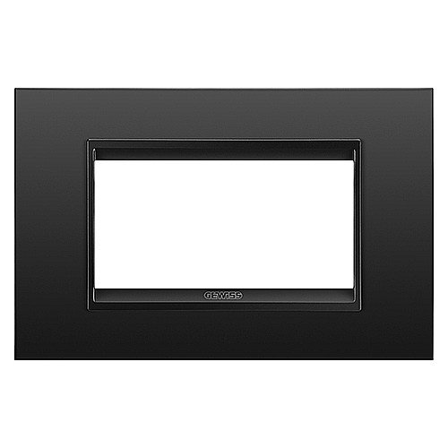 GW16204XM Rama Lux monocrom 4 module CH/Negru Satin [1]