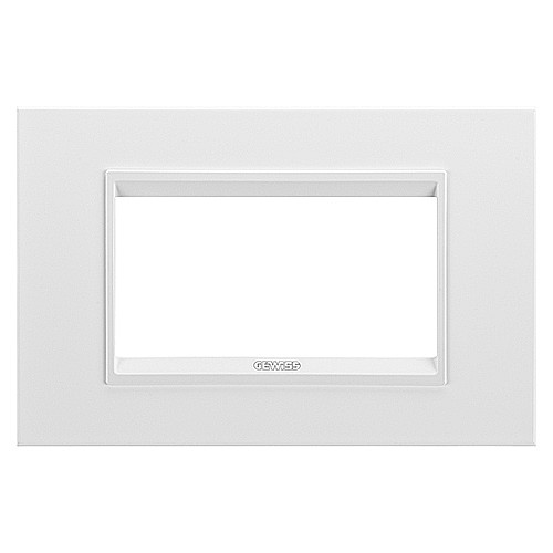 GW16204XW Rama Lux monocrom 4 module CH/Alb Satin [1]
