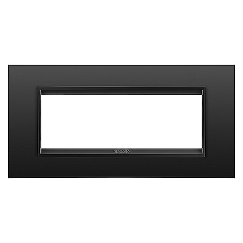 GW16206XM Rama Lux monocrom 6 module CH/Negru Satin [1]