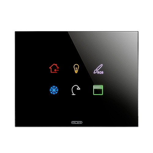 GW16946CN Rama Ice Touch KNX 6 module CH/Negru [1]