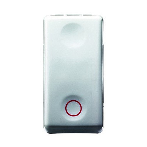 GW20519 Buton cu revenire cu simbol 1P NA 10A 1 modul SY/WH [1]