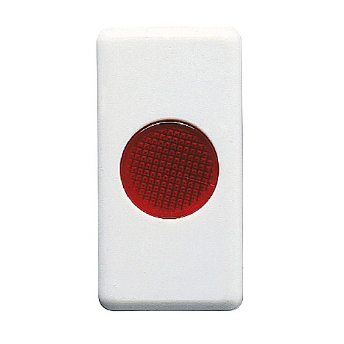 GW20603 Buton indicator Rosu 12/24/250V 1 modul SY/WH [1]
