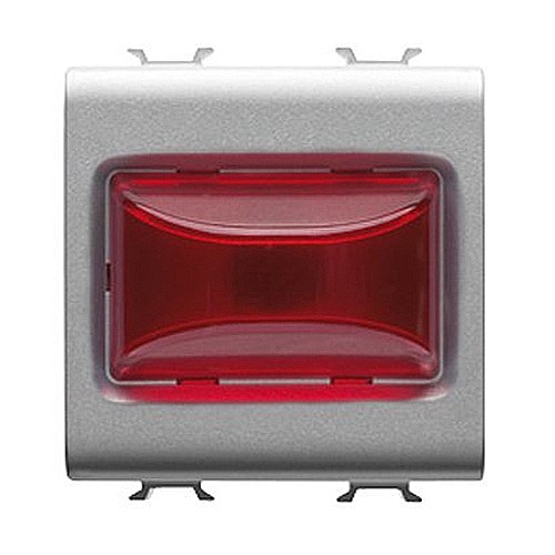 Indicator proeminent LED Rosu 2 module CH/Gri Titan [1]