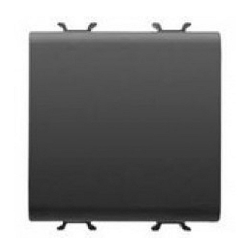 Intrerupator 1P 16AX 2 module CH/Negru Satin [1]