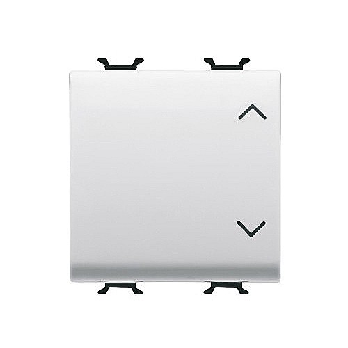Intrerupator 3 pozitii Up/Down 1P 10A 2 module CH/Alb [1]