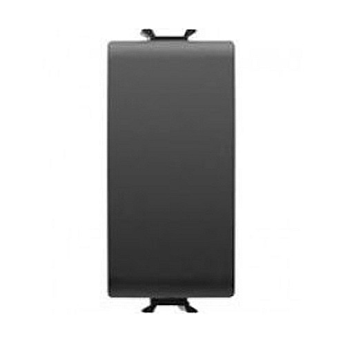 Intrerupator cap scara 1P 16AX 1 modul CH/Negru Satin [1]