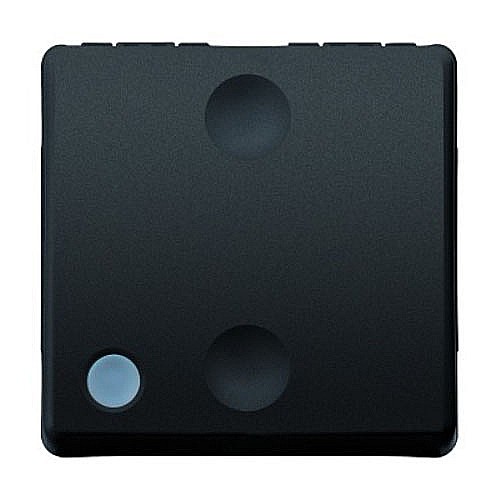 Intrerupator cap scara iluminabil 1P 16AX 2 module SY/BK [1]