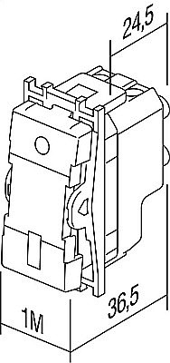 Intrerupator Cruce TEM 1M 16A IP20 Alb [3]
