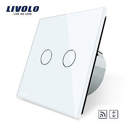 Întrerupător draperie wireless alb [1]