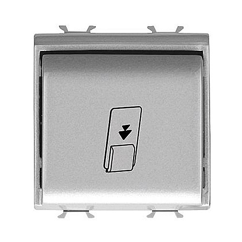 Intrerupator insigna 1P 16AX 2 module CH/Gri Titan [1]